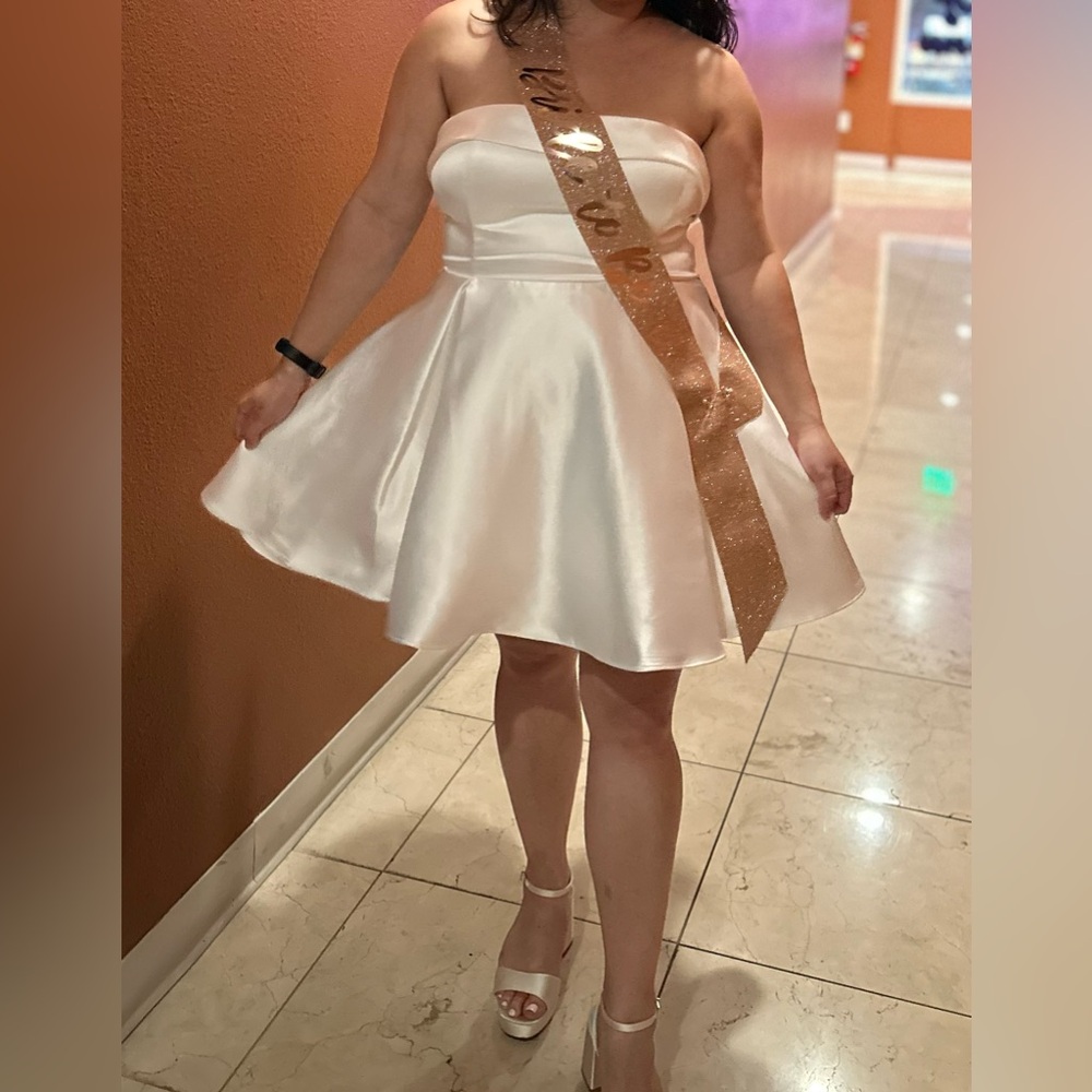 Meshki Eileen Strapless Mini Dress